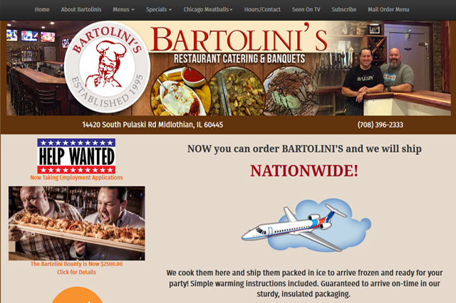 Bartolinis Restaurant Catering and Banquets
