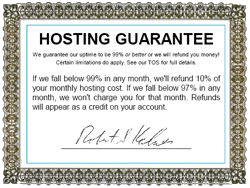 Hosting Guarantee by AmeriWeb Hosting